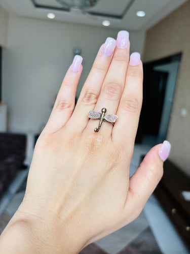 925 Silver Fly Charm Ring